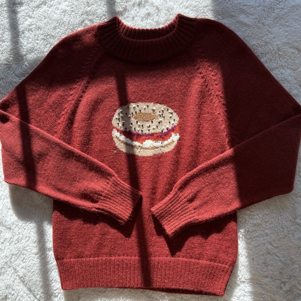 RACHEL ANTONOFF Bagel Schmear Sweater Size L - Picture 2 of 6